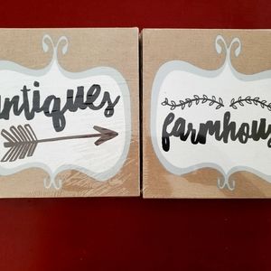 2 new canvas art decor